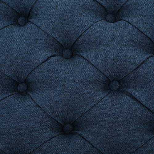 Christopher Knight Home Hikaru Fabric Storage Ottoman, Dark Blue Dimensions: 20.50”D x 51.00”W x 17.00”H