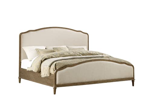 Wallace & Bay Haynes Upholstered Bed, Queen, Gray & Linen