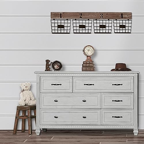Evolur baby girls Modern Evolur Madison Double Dresser in Antique Grey Mist, Antique Grey Mist, 34.3x20.4x54 Inch Pack of 1 US