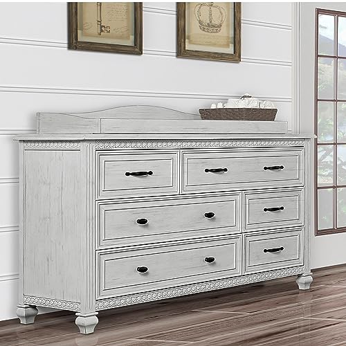 Evolur baby girls Modern Evolur Madison Double Dresser in Antique Grey Mist, Antique Grey Mist, 34.3x20.4x54 Inch Pack of 1 US