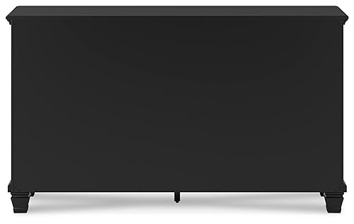 Signature Design by Ashley Lanolee Traditional 7 Drawer Dresser for Bedroom, Black