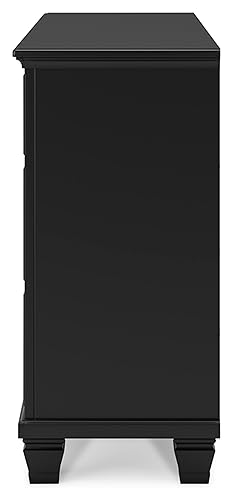 Signature Design by Ashley Lanolee Traditional 7 Drawer Dresser for Bedroom, Black