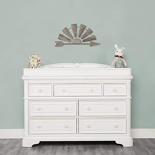 Evolur Signature Westbury Double Dresser in Aged White