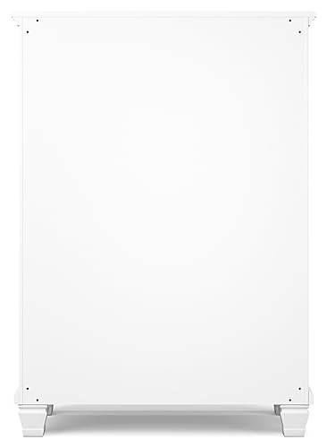 Signature Design by Ashley Fortman Casual 5 Drawer Chest for Bedroom, White
