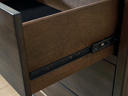 Signature Design by Ashley Wittland Mid-Century Modern 6 Drawer Dresser, Dark Brown