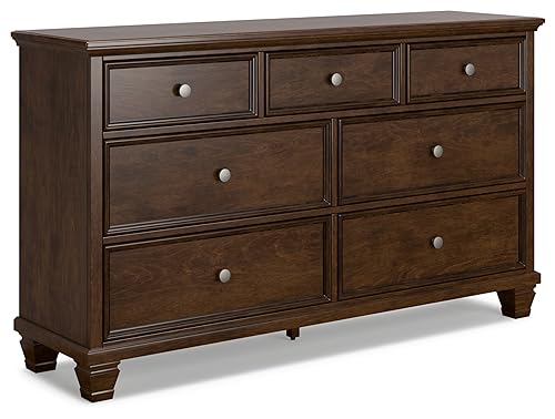 Danabrin Traditional 7-Drawer Dark Brown Dresser