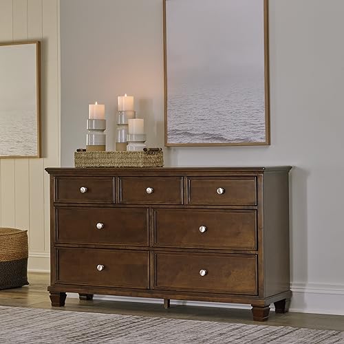 Danabrin Traditional 7-Drawer Dark Brown Dresser