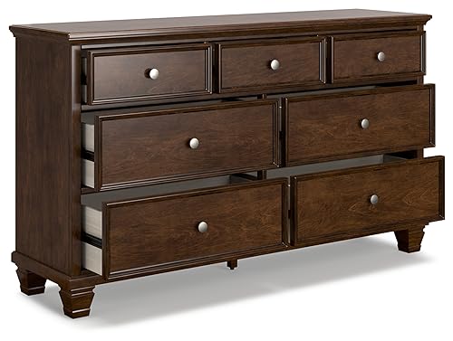 Danabrin Traditional 7-Drawer Dark Brown Dresser