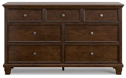 Danabrin Traditional 7-Drawer Dark Brown Dresser