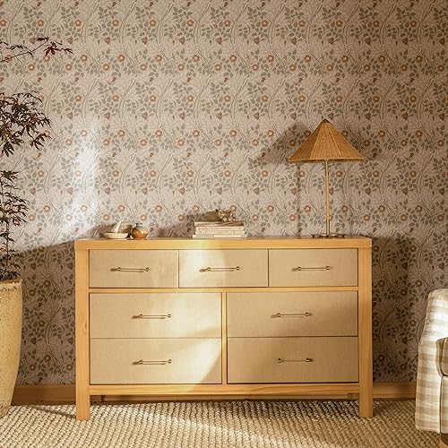 Eloise 7-Drawer Honey Eco-Weave Dresser