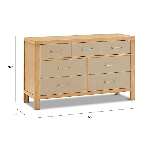 Eloise 7-Drawer Honey Eco-Weave Dresser
