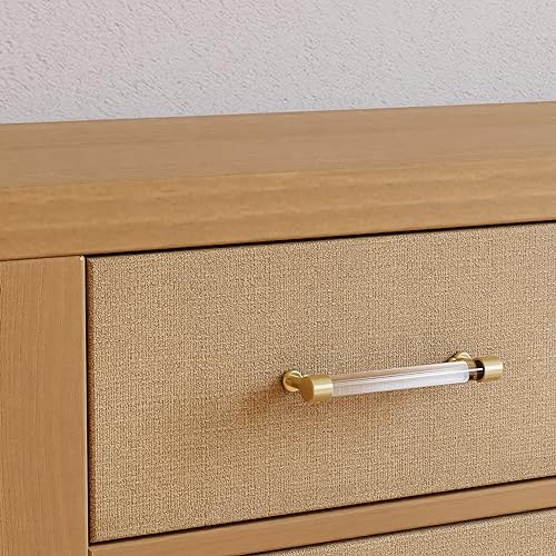 Eloise 7-Drawer Honey Eco-Weave Dresser