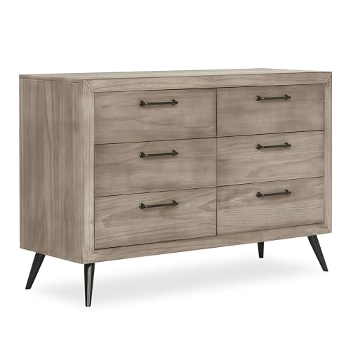 Mid Century Windsor Oak Grey Dresser by Evolur