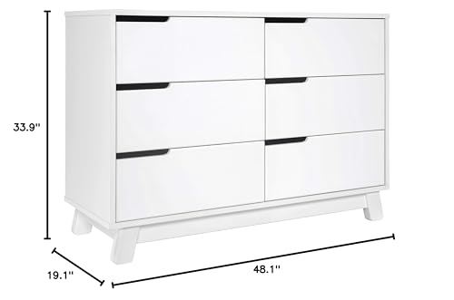 Babyletto Hudson White 6-Drawer Double Dresser