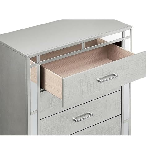 Silver Champagne 5-Drawer Chest by Glory Furniture