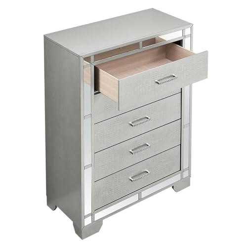 Silver Champagne 5-Drawer Chest by Glory Furniture