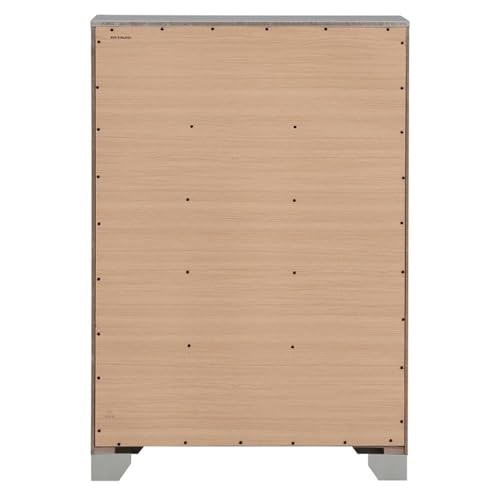 Silver Champagne 5-Drawer Chest by Glory Furniture