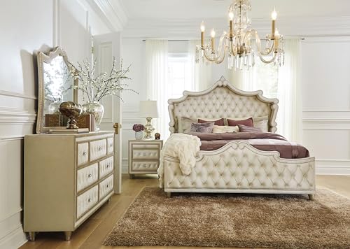 Antonella Ivory and Camel Dresser by Coaster