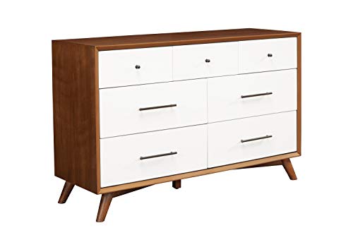 Flynn Dresser in Brown and White Finish