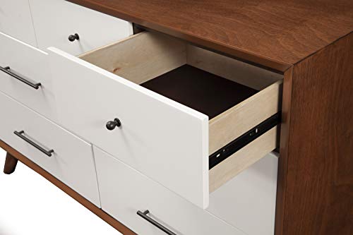 Flynn Dresser in Brown and White Finish