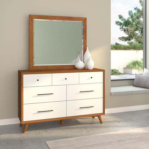 Flynn Dresser in Brown and White Finish