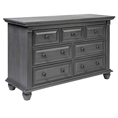 Oxford Baby London Lane 7-Drawer Dresser in Arctic Gray