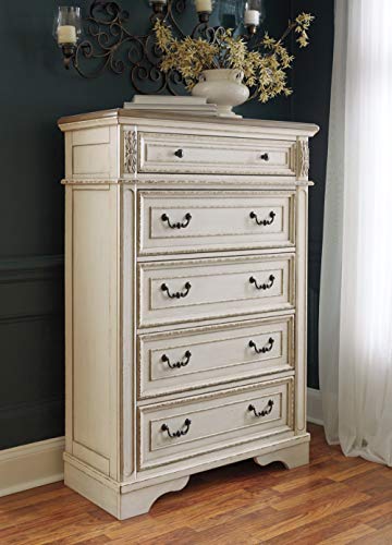 Realyn French Country Two Tone 5 Drawer Chest