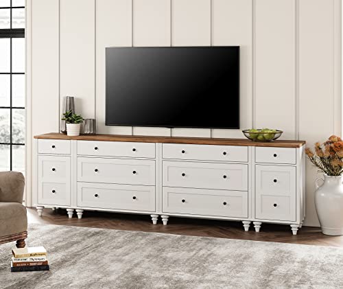 Versatile 100-Inch TV Stand with Storage Drawers