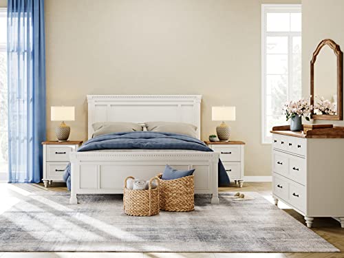 3-Piece White Dresser and Nightstand Set