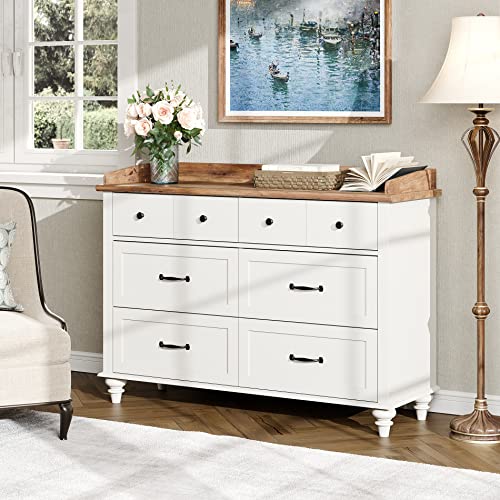 3-Piece White Dresser and Nightstand Set