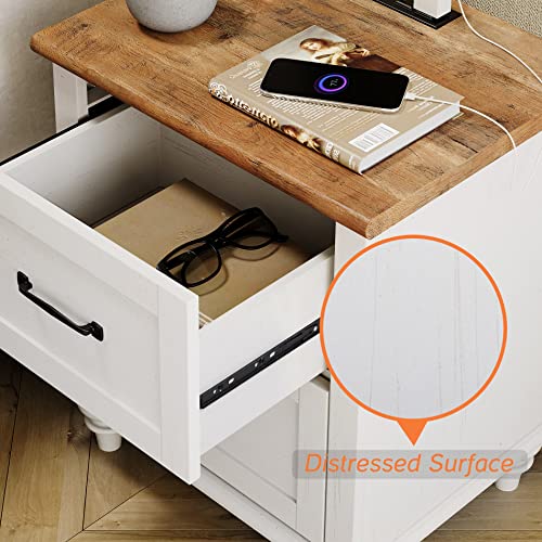 3-Piece White Dresser and Nightstand Set