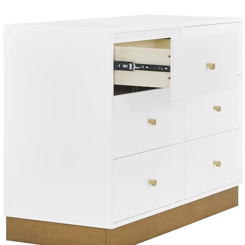 Bianca White/Acorn James 6 Drawer Dresser
