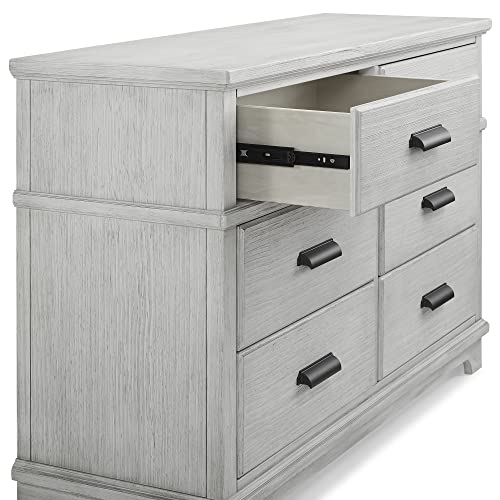 Asher 6-Drawer Dresser with Changing Top - Rustic Mist