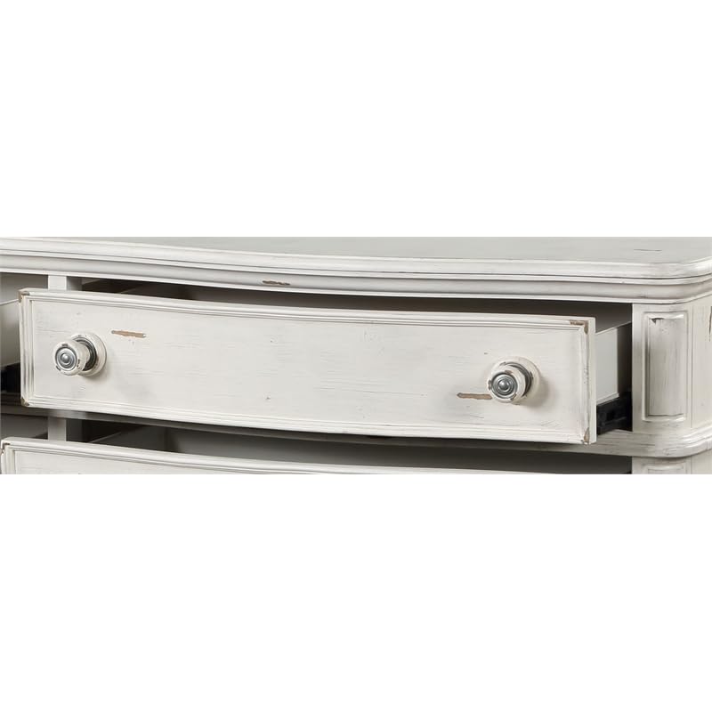 Jaqueline 8-Drawer Light Gray Wooden Dresser