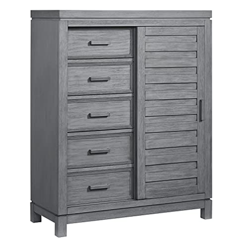 Soho Baby Manchester 5-Drawer Chifferobe, Rustic Gray