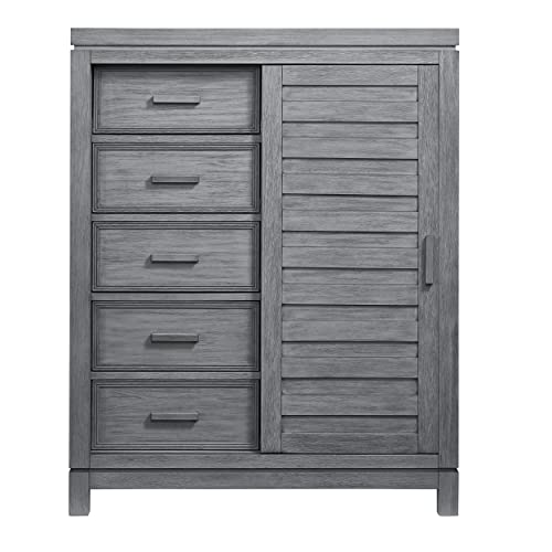 Soho Baby Manchester 5-Drawer Chifferobe, Rustic Gray