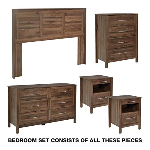 Stonebrook 5-Piece Bedroom Set in Classic Walnut