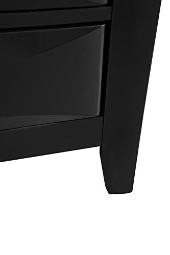 Marilla Black 7-Drawer Lingerie Chest by Glory Furniture