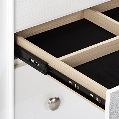 White 9-Drawer Wood Bedroom Dresser by Acme