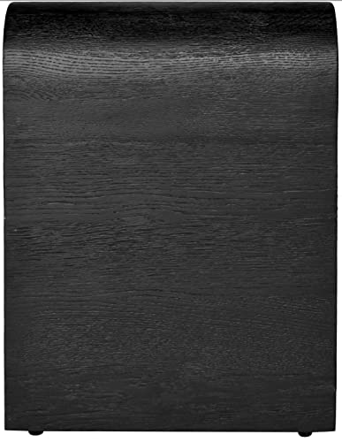 Cresthill Mid-Century Modern Black Oak Nightstand