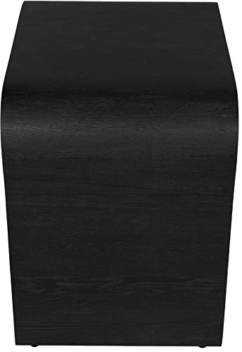 Cresthill Mid-Century Modern Black Oak Nightstand