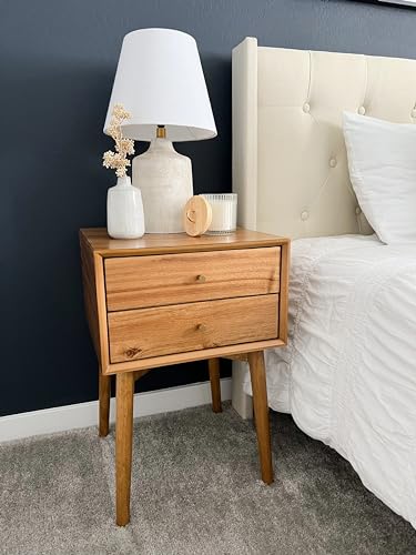 Set of 2 Harper Modern Nightstands with Storage
