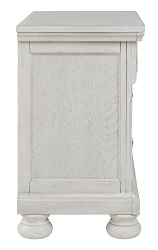 Robbinsdale Traditional 2 Drawer Night Stand - White