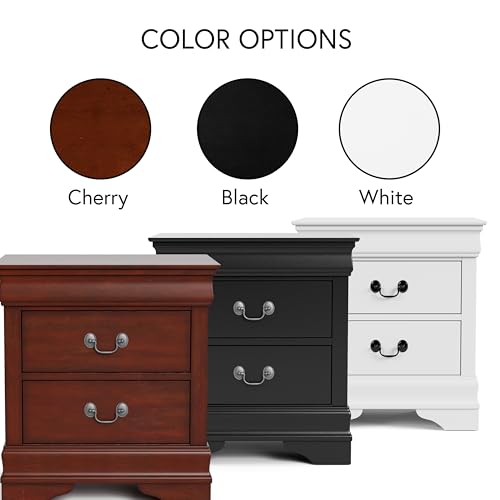 Arabella Traditional Solid Wood Nightstand Set of 2
