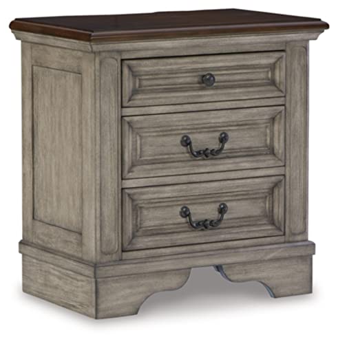 Lodenbay 3 Drawer Night Stand with USB Ports