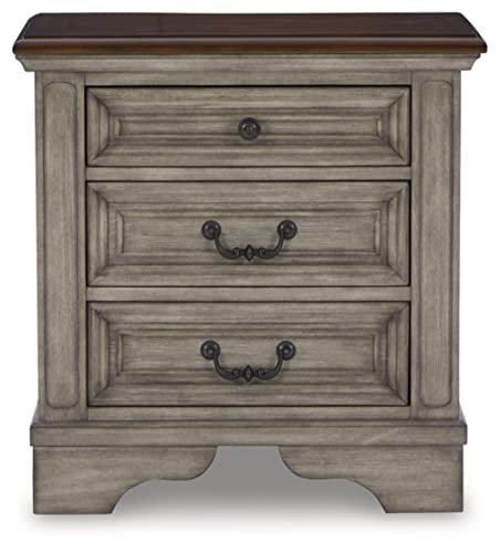 Lodenbay 3 Drawer Night Stand with USB Ports