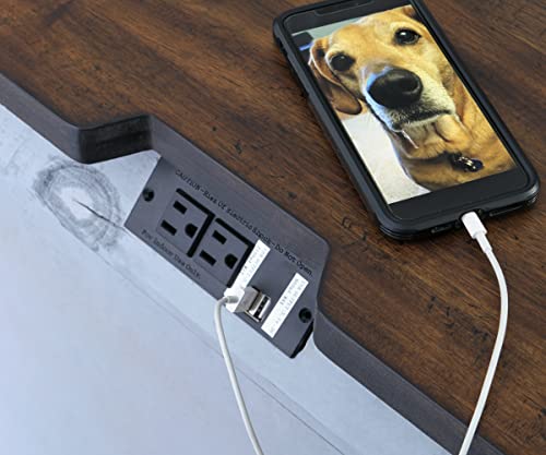 Lodenbay 3 Drawer Night Stand with USB Ports