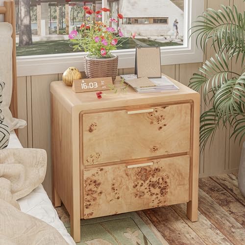 Farmhouse Nightstand Set of 2 - Rustic Design