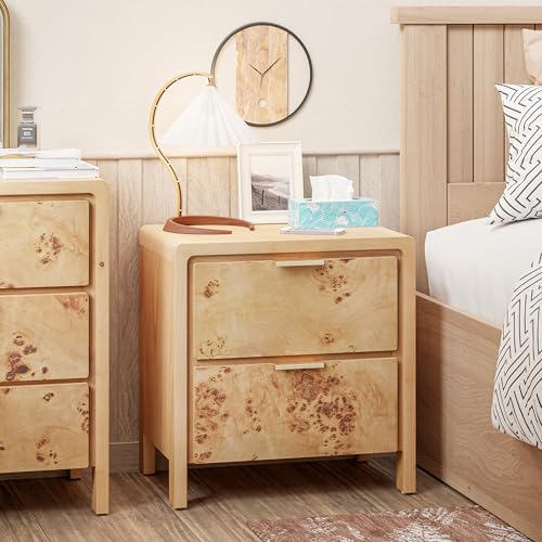 Farmhouse Nightstand Set of 2 - Rustic Design