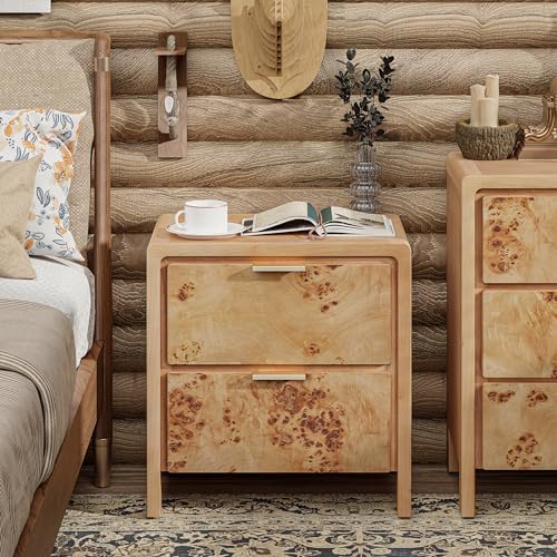 Farmhouse Nightstand Set of 2 - Rustic Design